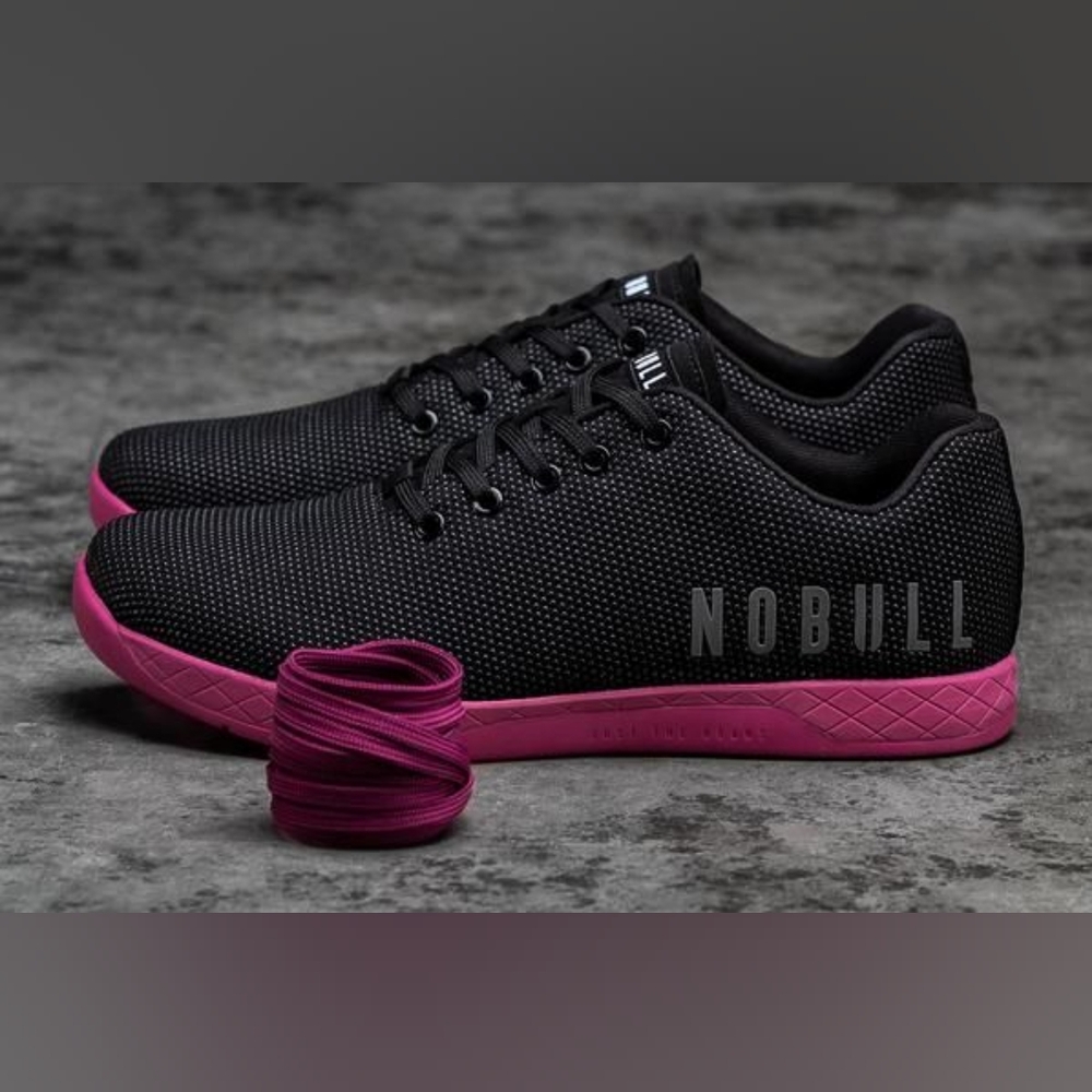NOBULL Black and Pink Women's Sneakers